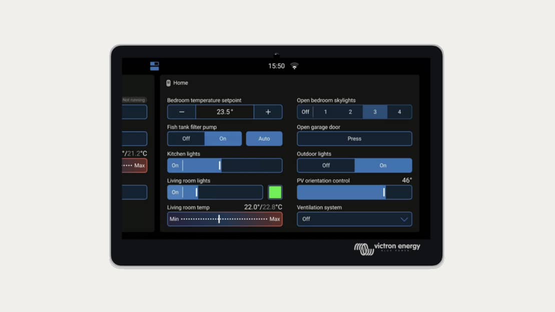 Venus OS v3.70 GX anahtar paneli