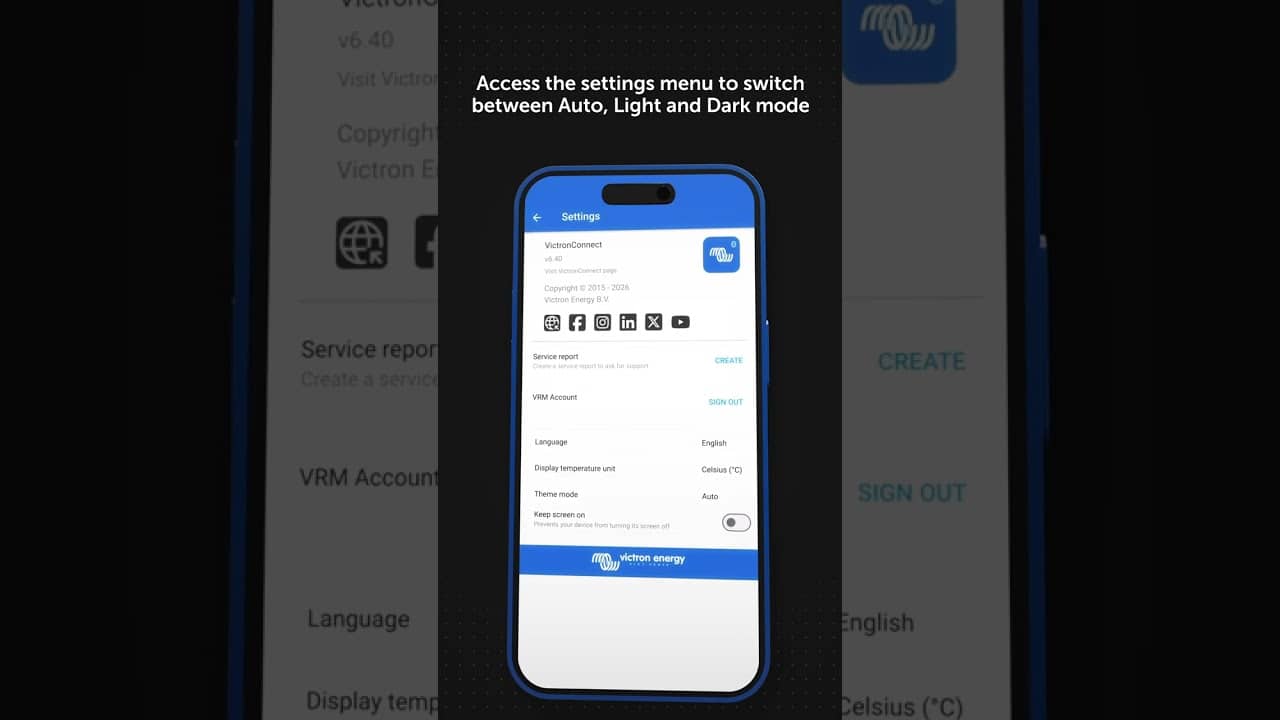 Dark Mode is here in VictronConnect v6.40