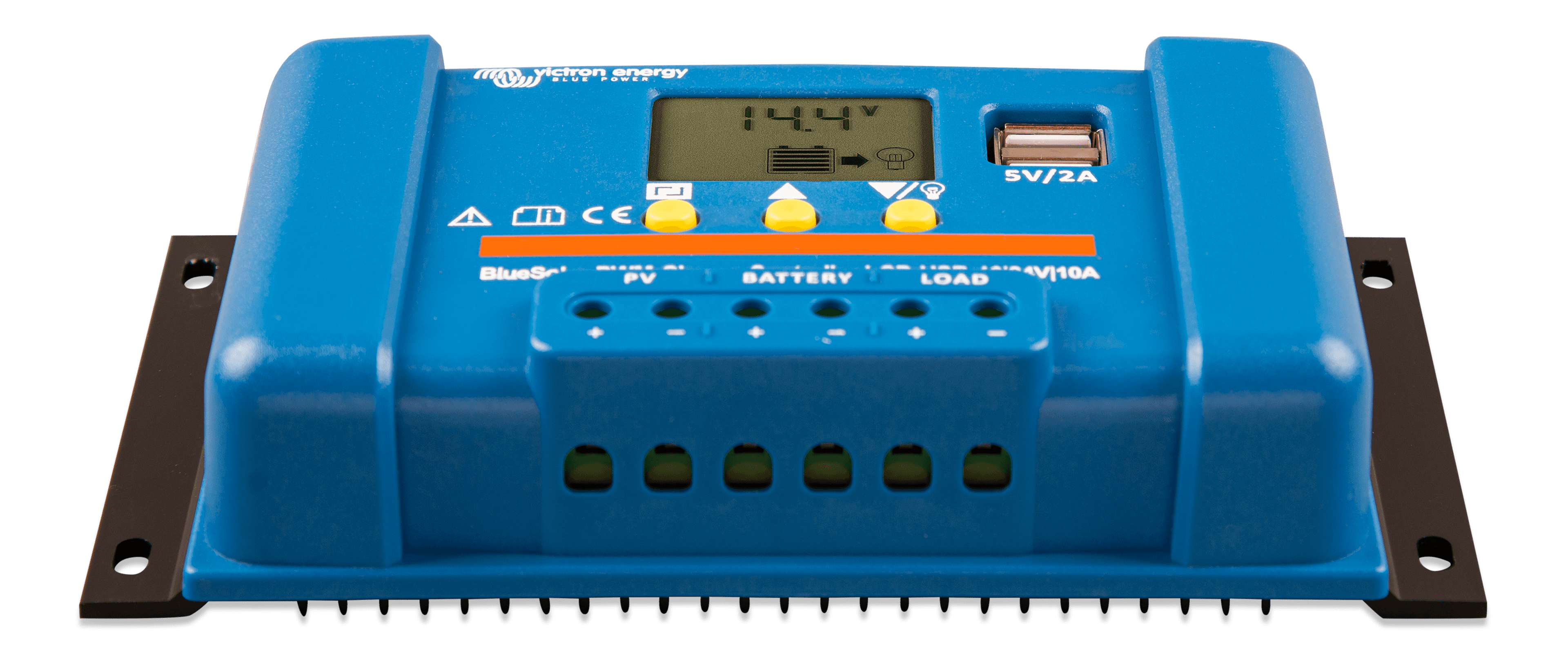BlueSolar PWM Charge Controller LCD USB 12/24V-10A (front-angle) thumbnail