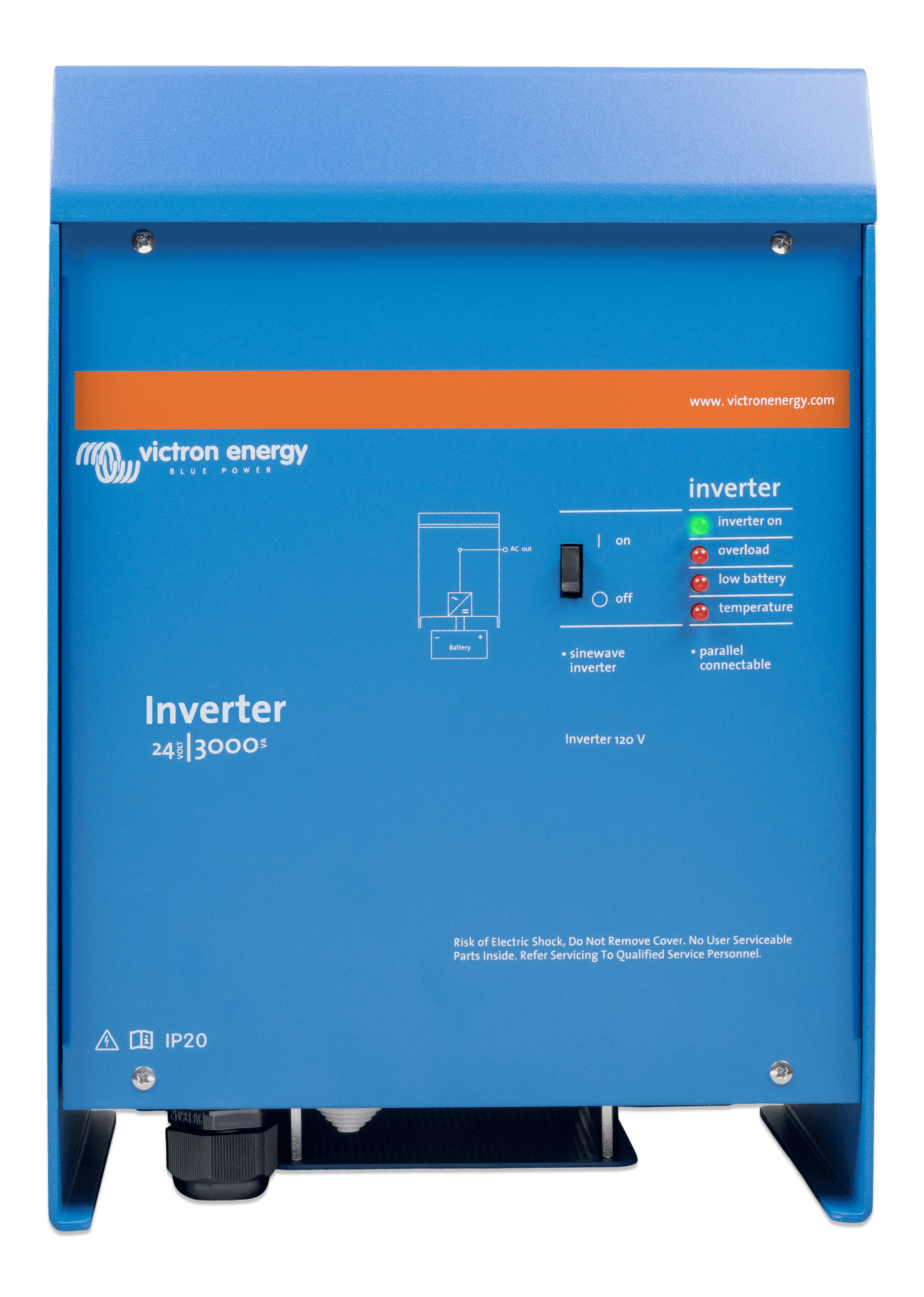Inverter 24V 3000VA 120V VE Bus (front) thumbnail