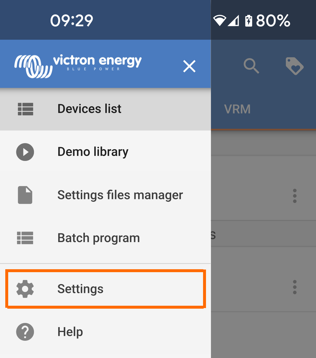 VictronConnect_VCR_Settings_menu.png